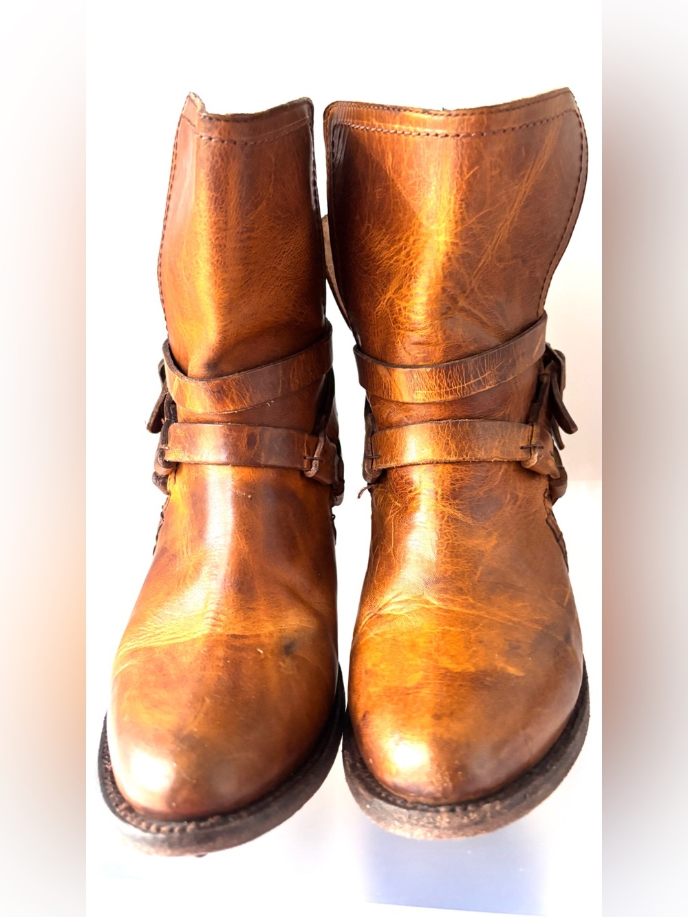 Freebird by Steven Saint leather boots cognac Size 8 Gorgeous